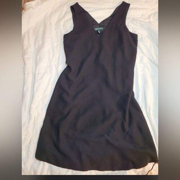 Ralph Lauren black cocktail dress 12 - Picture 1 of 6